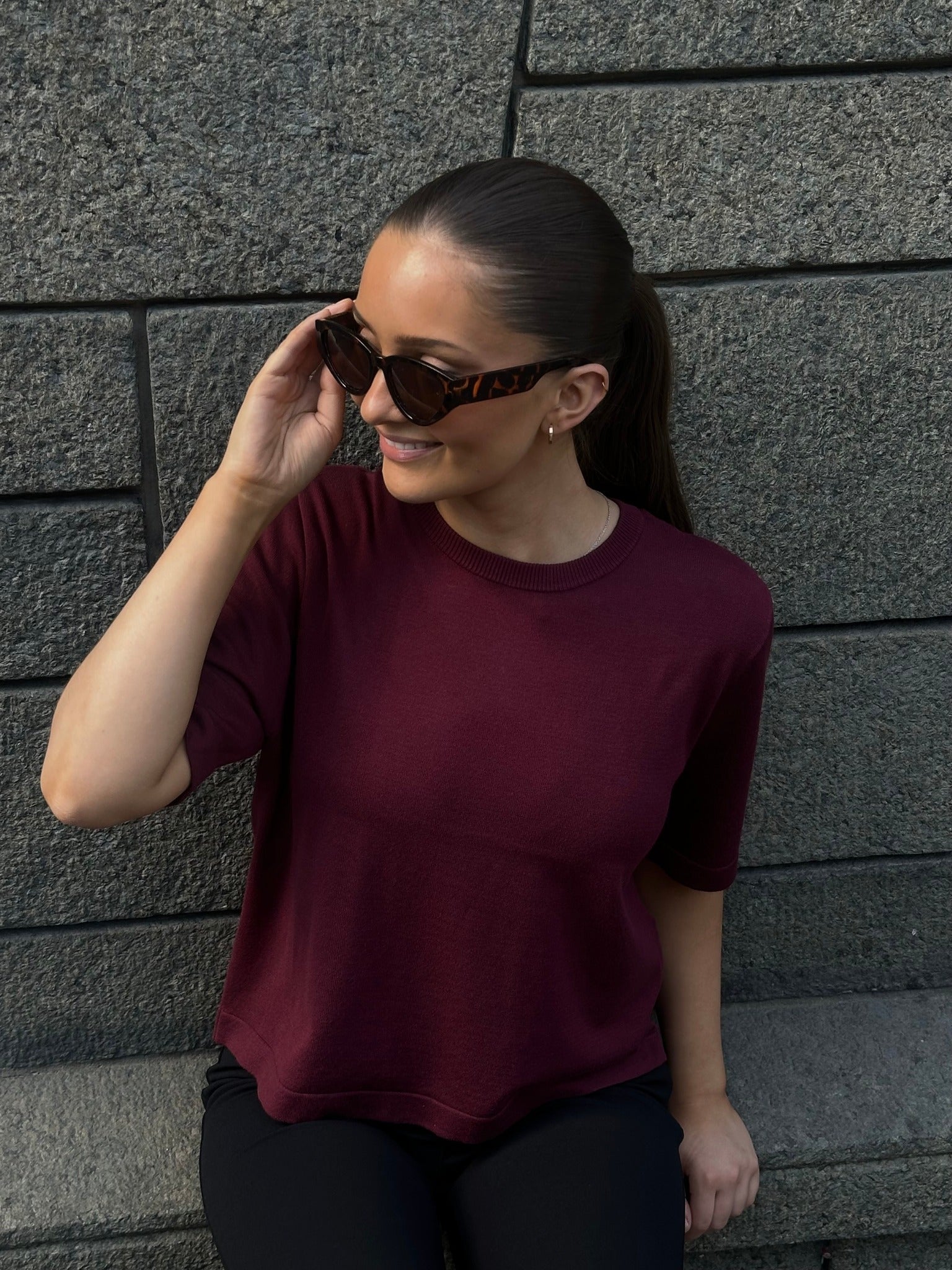 VMSILJE Pullover - Tawny Port